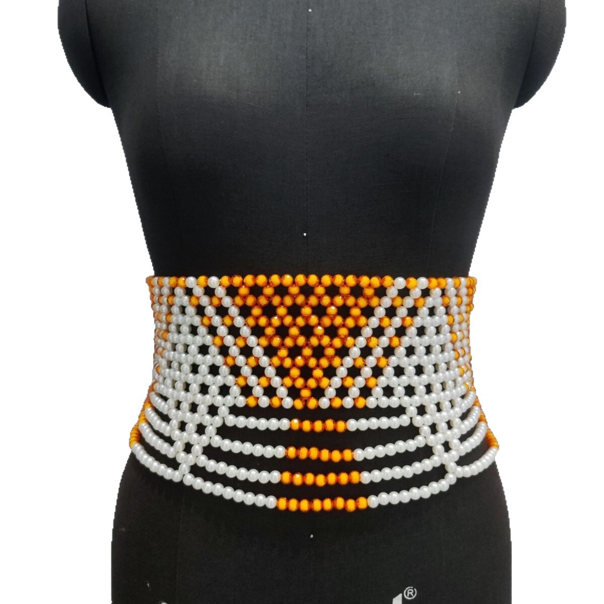 European and American triangular geometric pattern beaded be - view 6