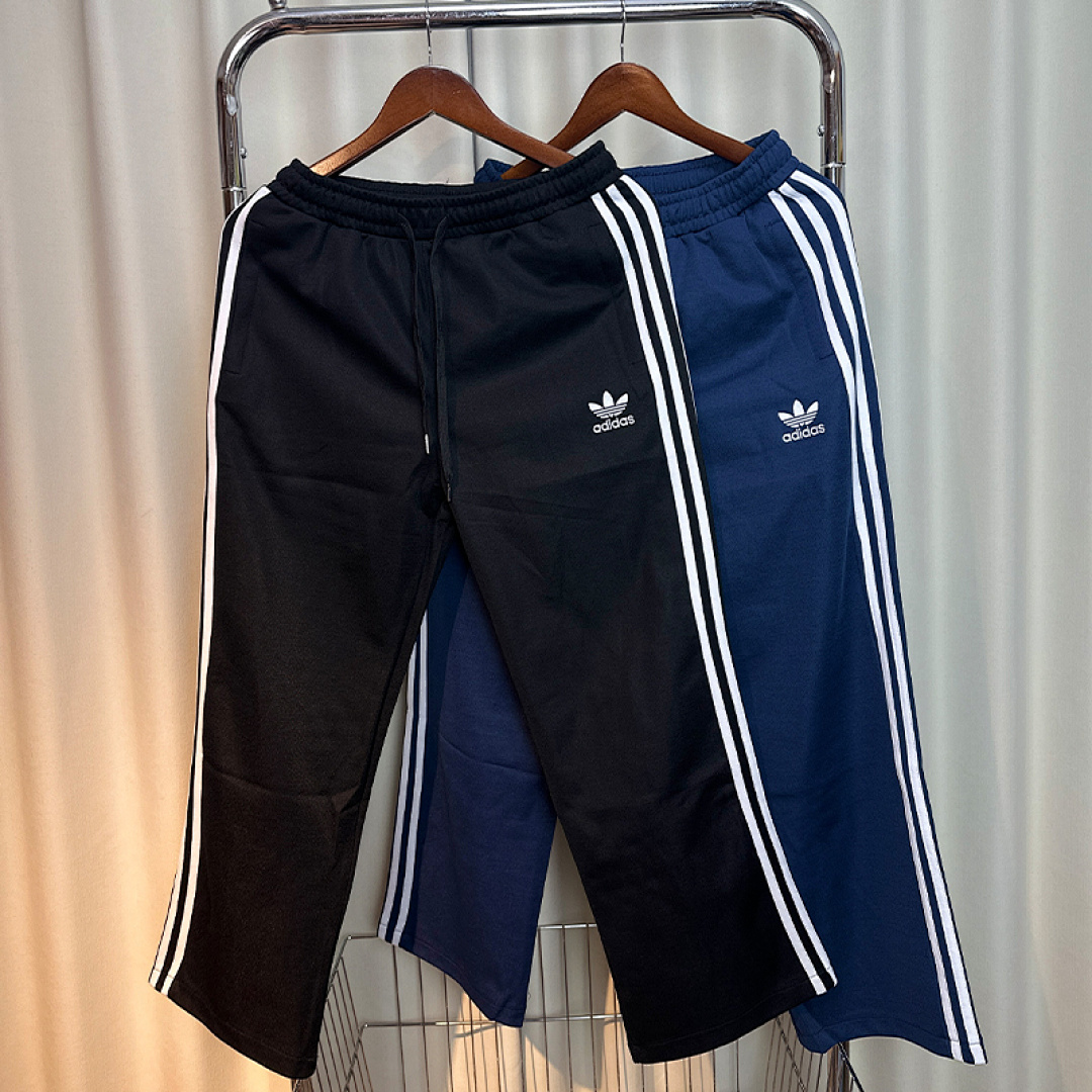Adidas Men 2 Piece Retro Tracksuit Set Color Block Stand Collar Zip Jacket Wide Leg Pants 3 Stripes Zipper Pockets Casual Jogging Sports Training Outf - view 4