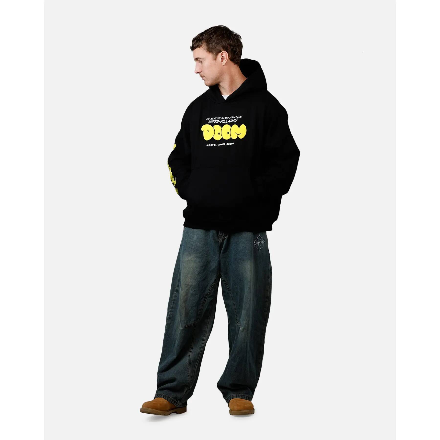 Studio Marvel Fantastic Four Doctor Doom Villain Premium Hoodie Black - view 4