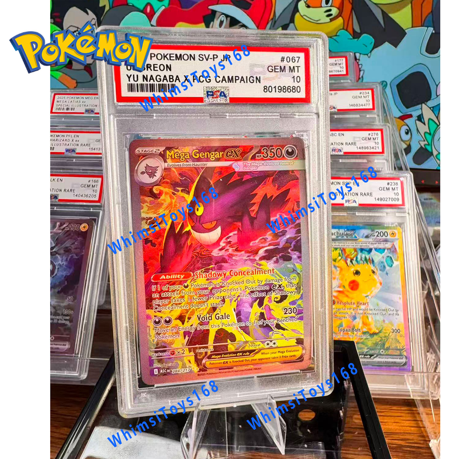 Pokemon TCG PSA 10 Japanese Misty & Lorelei 191/173 Tag Team GX All Stars Full Art Holo Trainer Card 2019 Mint Graded Collectible - view 6