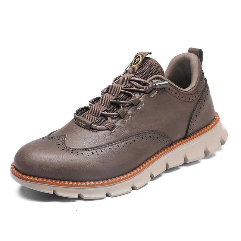 Brogue Wingtip Oxford Shoes Mens Premium Leather British Style Casual Dress Shoes Brogues Big Size 48 49 50 H260824 - view 4