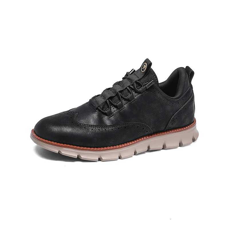 Brogue Wingtip Oxford Shoes Mens Premium Leather British Style Casual Dress Shoes Brogues Big Size 48 49 50 H260824 - view 7