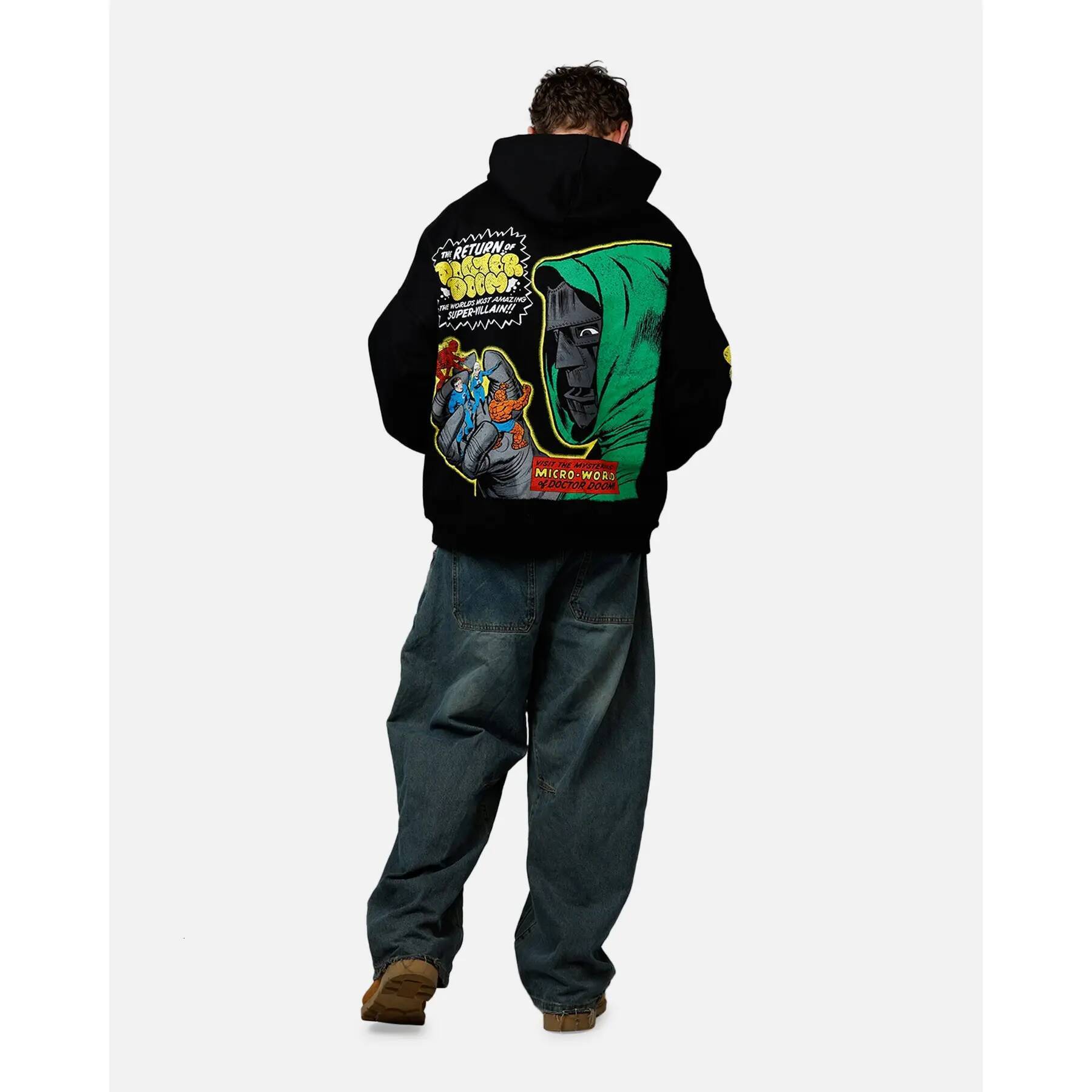 Studio Marvel Fantastic Four Doctor Doom Villain Premium Hoodie Black - view 7