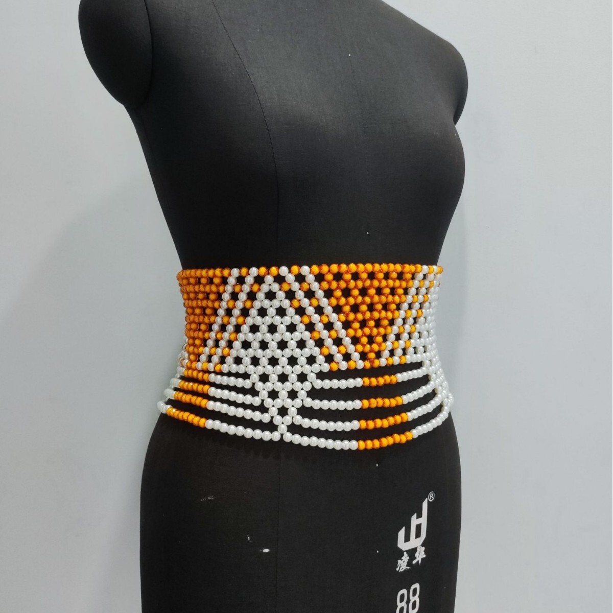 European and American triangular geometric pattern beaded be - view 4
