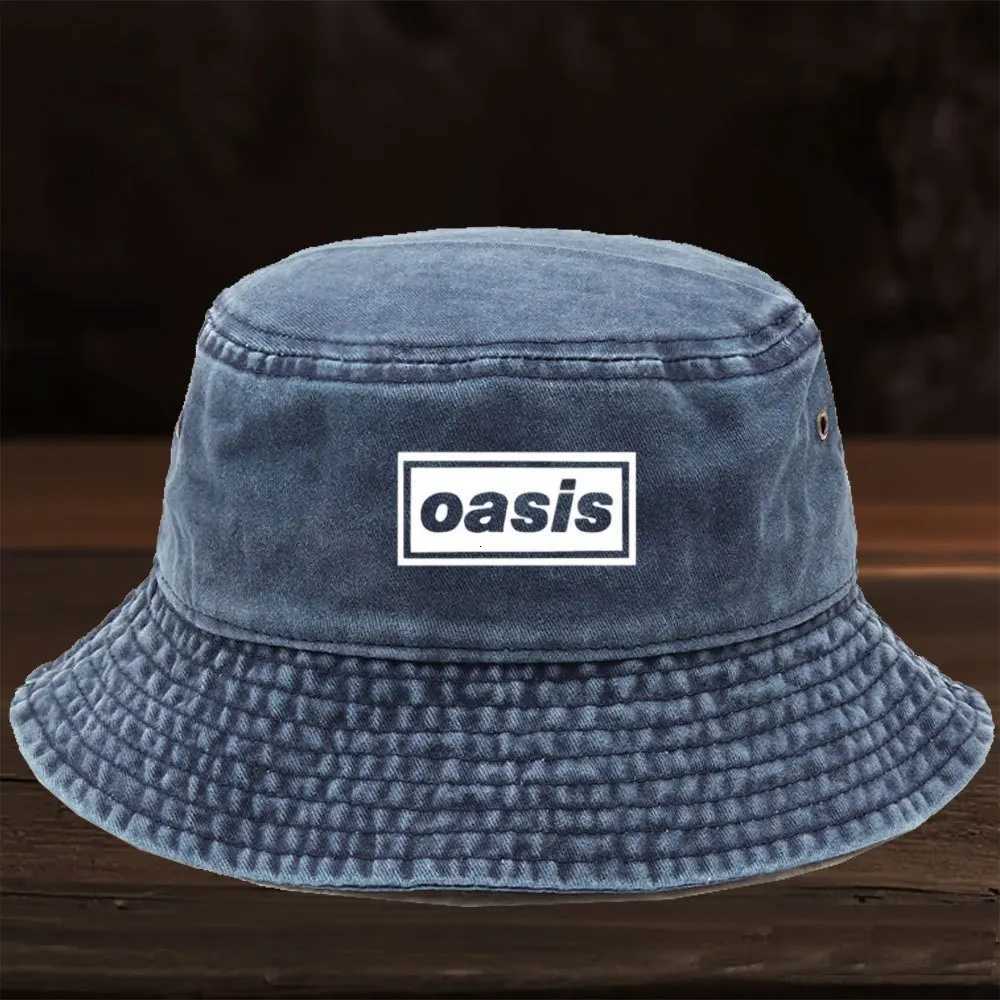 retro washed fisherman hat 1pc foldable dad hat lightweight and breathable with "oasis" print unisex trendy accessory daily N260824 - view 7