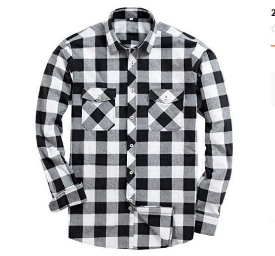 Men's Flannel Brushed Warm Shirt Style Casual Shirt T260824 - view 7