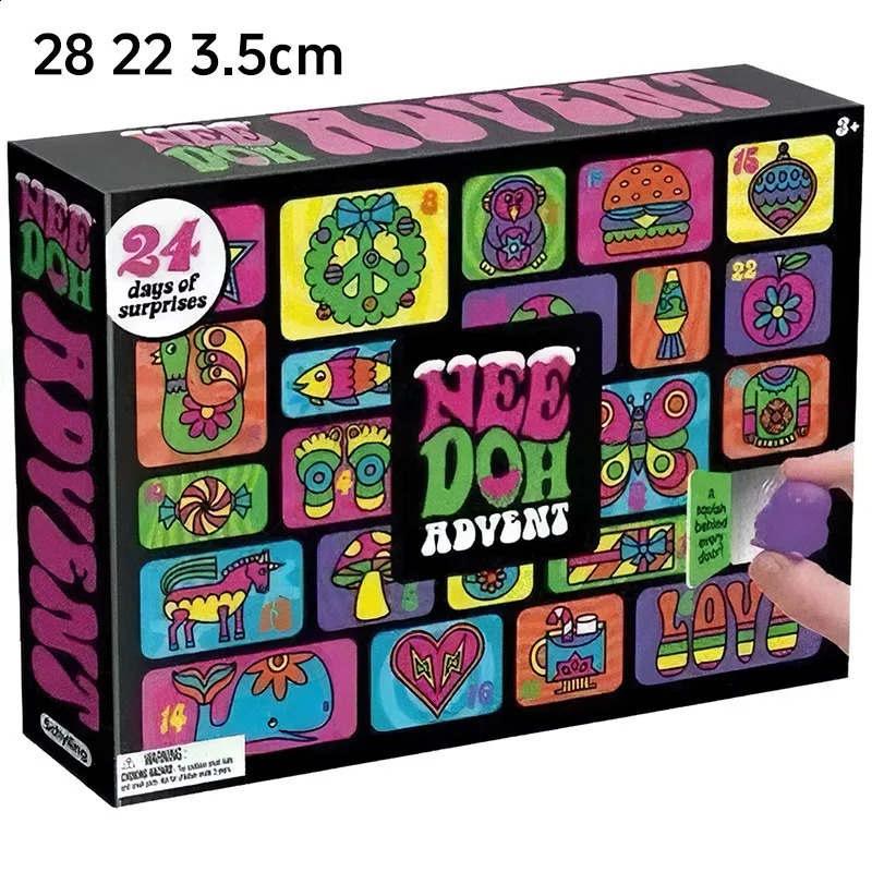 2026 NeeDoh Advent Calendar Gift for Children 24 Day 3D PVC Dolls Countdown Christmas 2026 Year Surprise Gifts 260819 - view 3