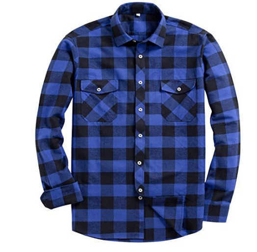 Men's Flannel Brushed Warm Shirt Style Casual Shirt T260824 - view 9