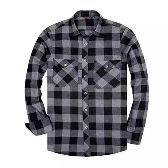 Men's Flannel Brushed Warm Shirt Style Casual Shirt T260824 - view 5