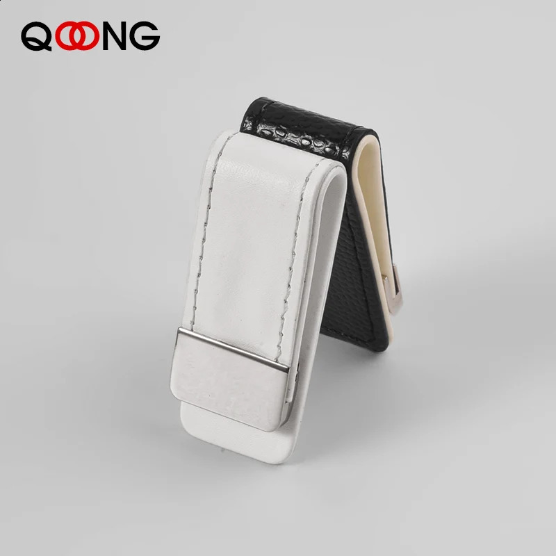 Custom Lettering Leather Money Clip Metal Men Women Card Pack Slim Bills Cash Clips Clamp for Thin Billfold Holder ML1046 260824 - view 4