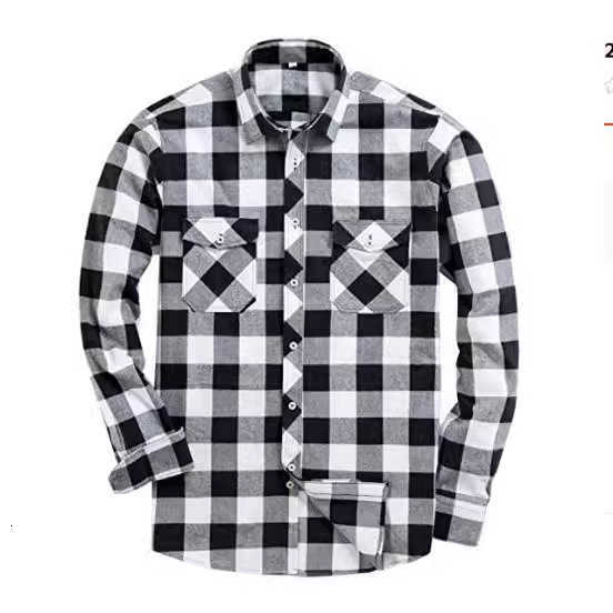 Men's Flannel Brushed Warm Shirt Style Casual Shirt T260824 - view 4