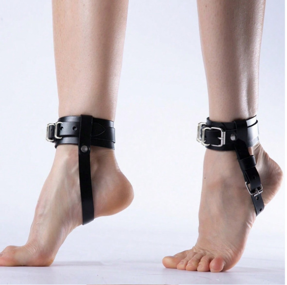 New European and American cross border punk style black leat - view 5