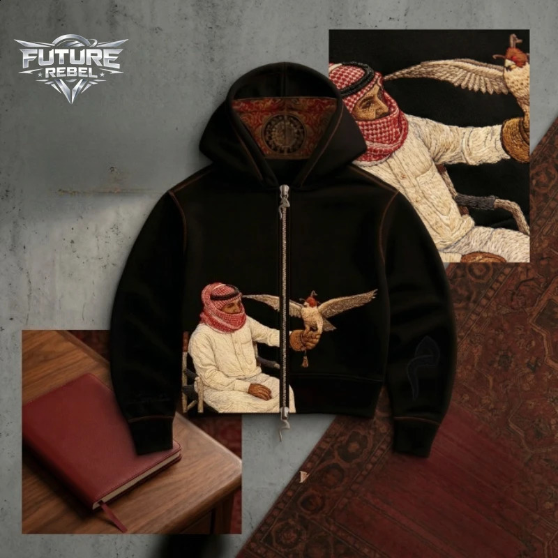Y2K Desert Eagle Print Hoodie Unisex Streetwear Pattern Embroidery Sweatshirt Harajuku Culture Hip Hop Casual Pullover Hoodies 260824