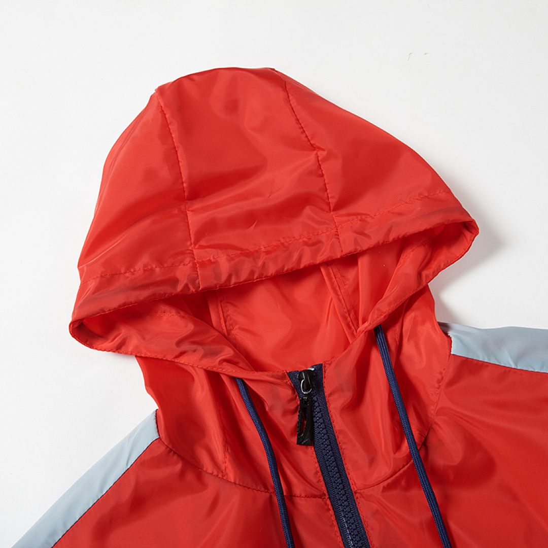 Adidas Men Hooded Windbreaker Jacket Color Block Zip Up Lightweight Windproof Sports Casual Outerwear Coat - view 5