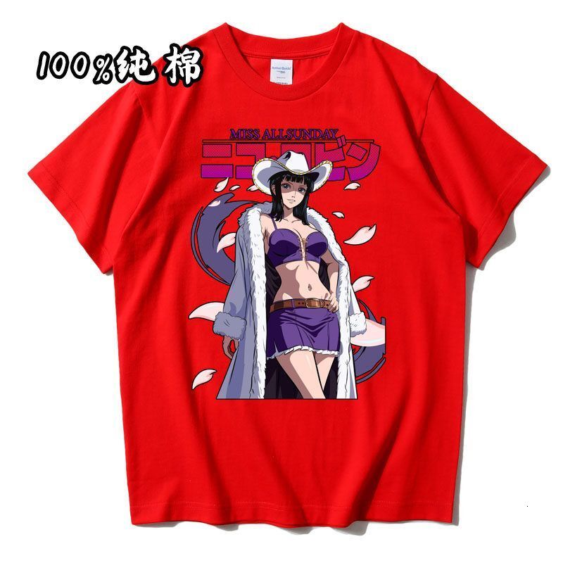 Vintage One Piece Nico Robin Graphic T Shirt Men Women Harajuku O Neck Short Sleeve Anime Tops A birthday gift for a friend or partner - view 4