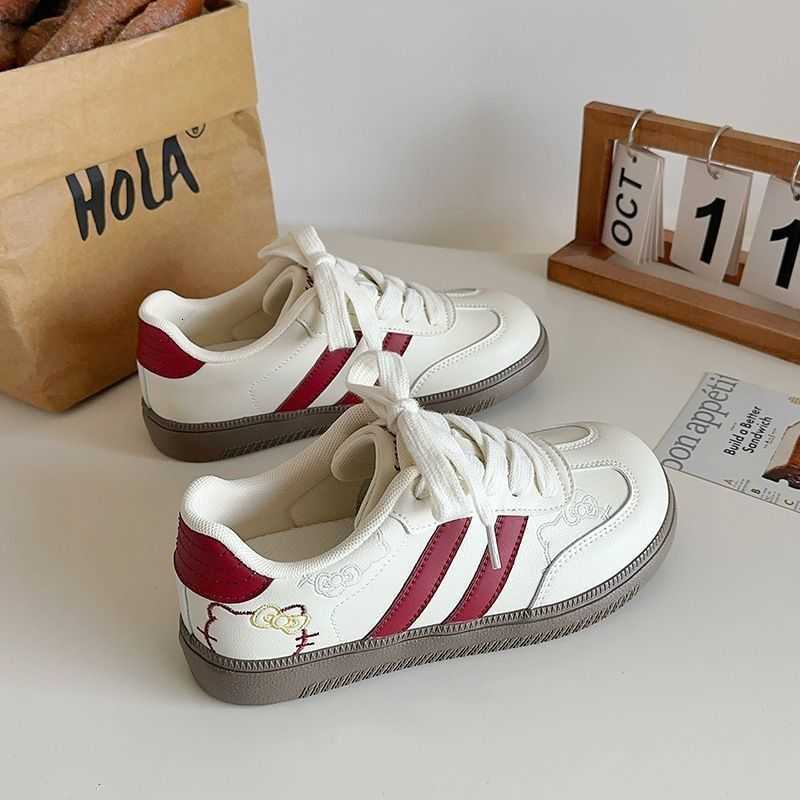 Women's Training Shoes 2025 Spring New Fashion Kitten Design Casual Shoes for Women Student Campus Style White Sneakers L260825 - view 8