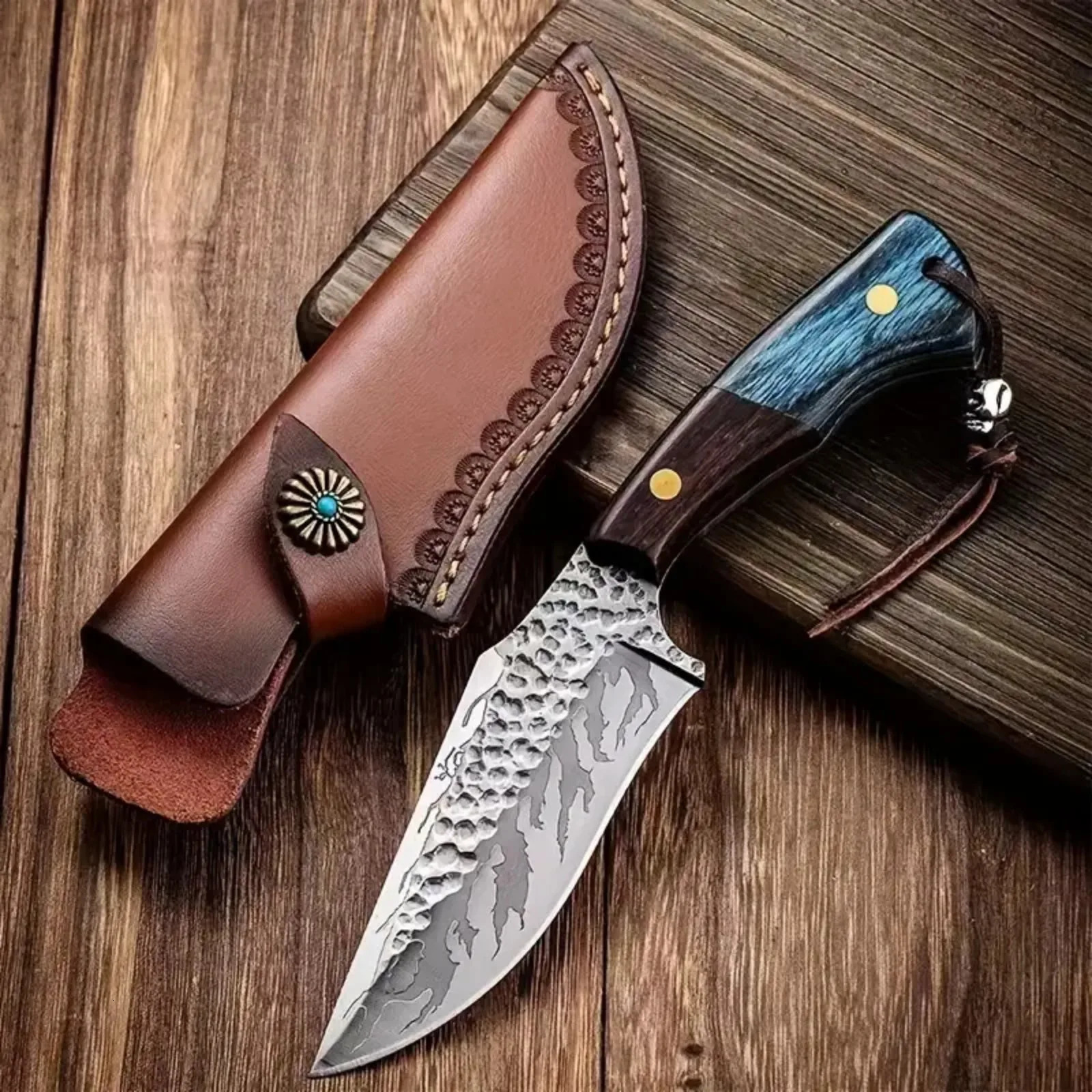 Ergonomic Wooden Handle High-Quality Stainless Steel Blade Lightweight Durable Knife for Outdoor Home Kitchen Use 260825 - view 3
