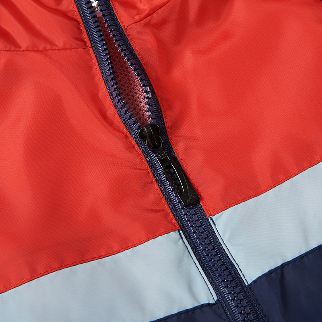 Adidas Men Hooded Windbreaker Jacket Color Block Zip Up Lightweight Windproof Sports Casual Outerwear Coat - view 7