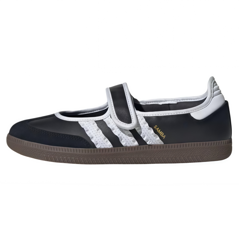 Adidas Designer Running Shoes Women Multi Color Mary Jane Strap Sneakers Retro Suede Gum Sole Athletic Trainers Flat Lace Up Casual Street Walking Sho - view 5