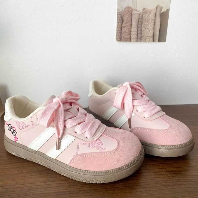 Women's Training Shoes 2025 Spring New Fashion Kitten Design Casual Shoes for Women Student Campus Style White Sneakers L260825 - view 3