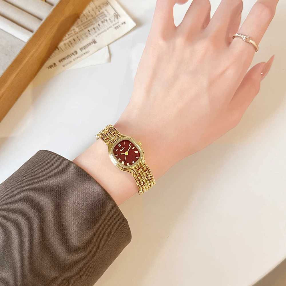Watch Gold Women's GEDI Vintage Luxury Shell Dial Elegant Dress Waterproof Quartz Women's Wristwatch Gift #Reloj Mujer L260825 - view 5