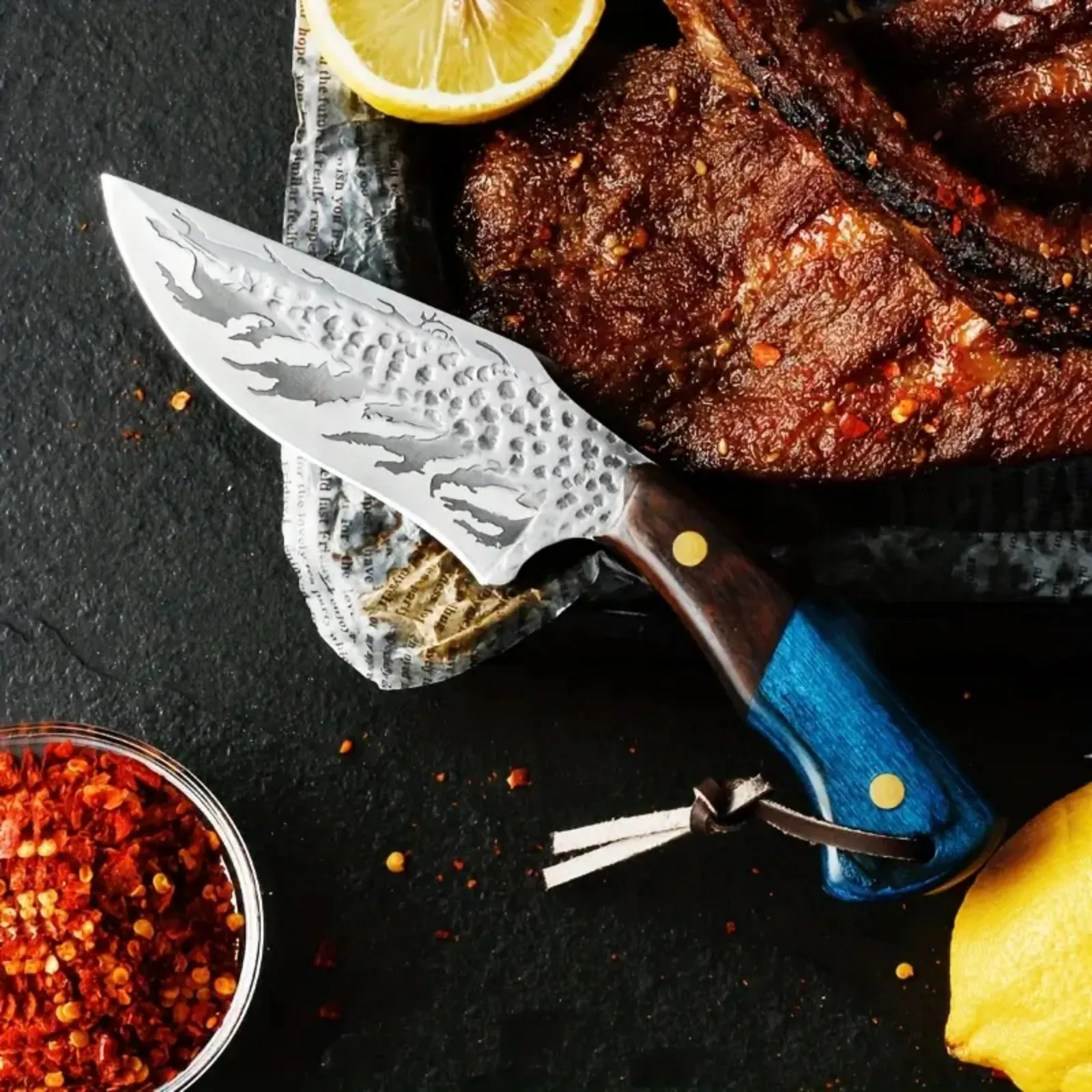 Ergonomic Wooden Handle High-Quality Stainless Steel Blade Lightweight Durable Knife for Outdoor Home Kitchen Use 260825 - view 6