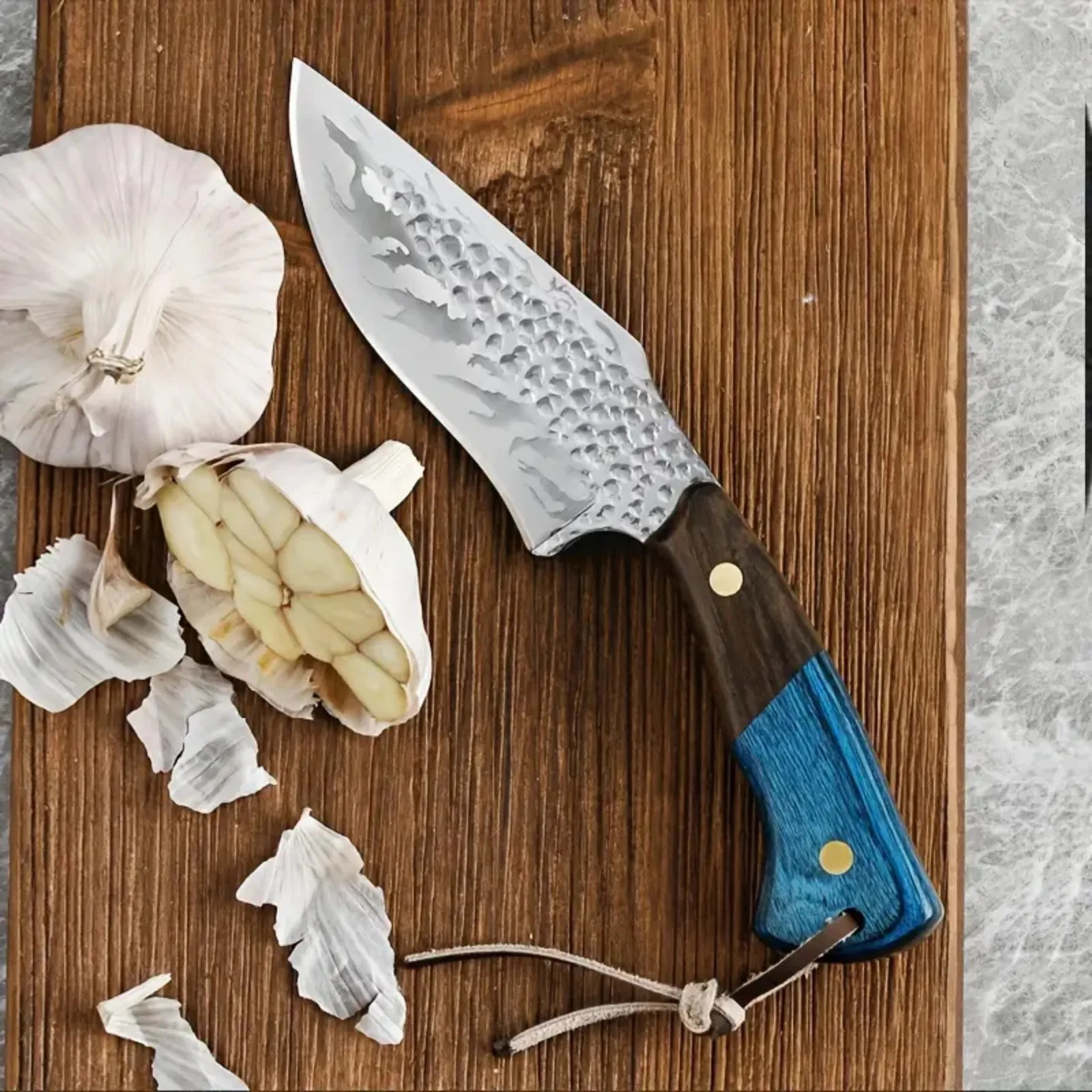 Ergonomic Wooden Handle High-Quality Stainless Steel Blade Lightweight Durable Knife for Outdoor Home Kitchen Use 260825 - view 5