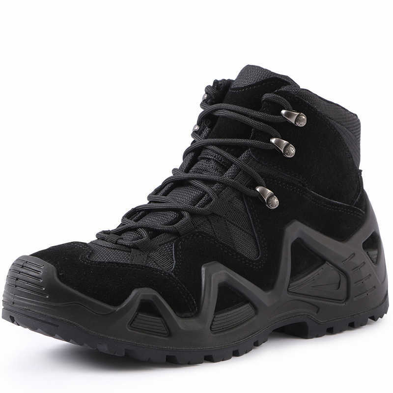 New Mid Cut Mens Tactical Boots Army Boots Size 3946 Combat Man Boots Army Hunting Work Boots Military Ank Casual Boots Y251015 - view 3