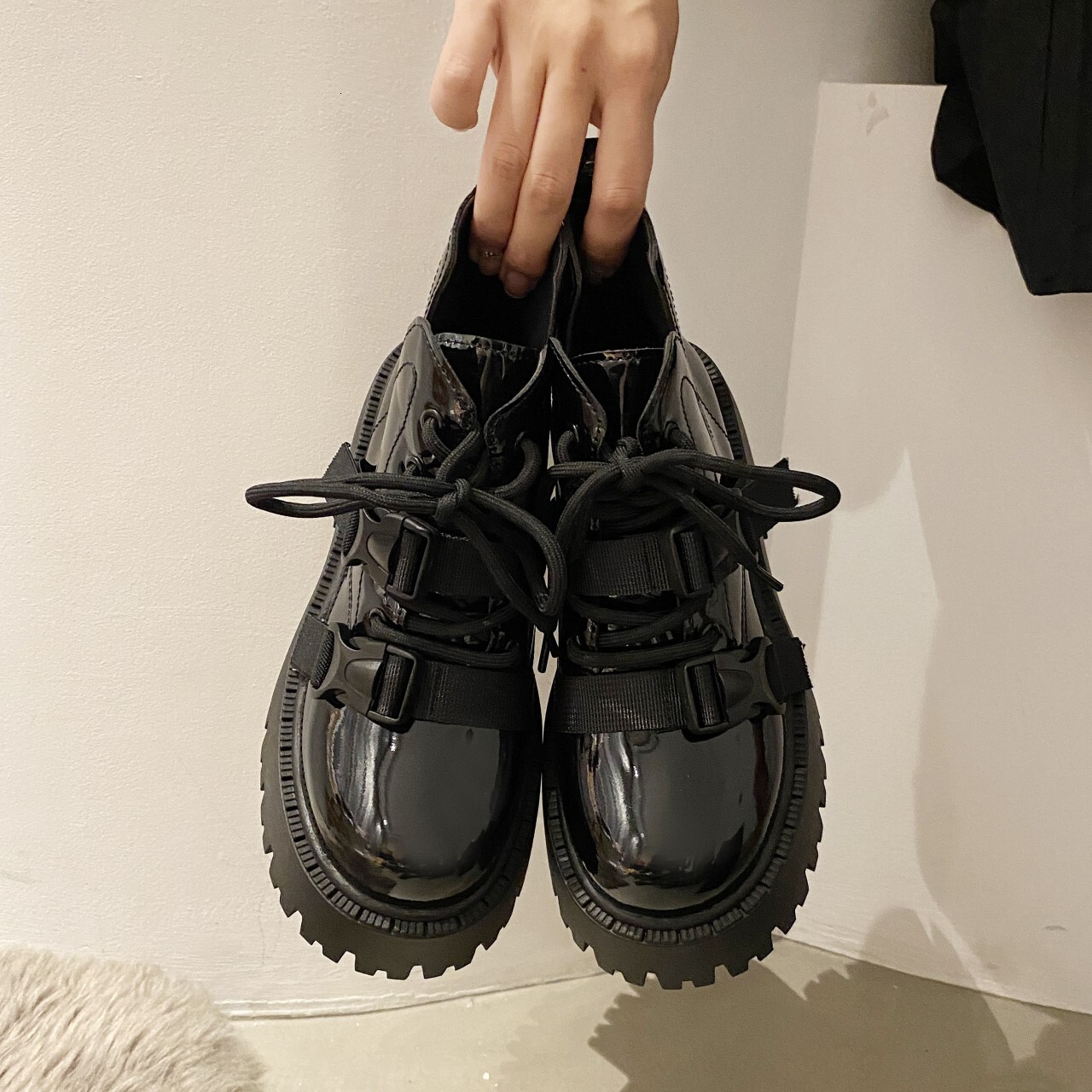 Deep Street super hot thick-soled black 2024 new women spring and autumn single high-grade n style explosive boots - view 4