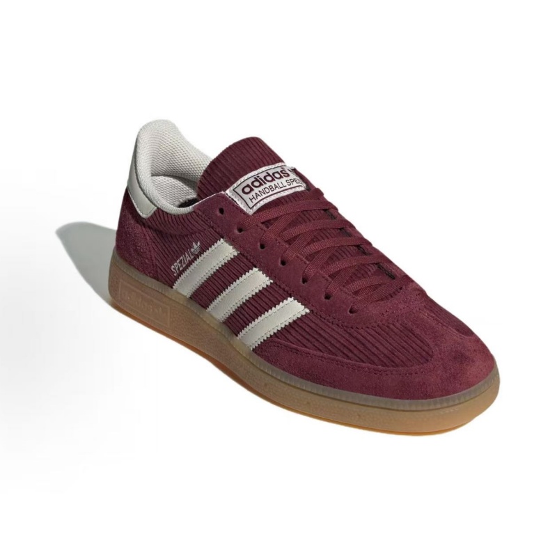 Adidas Originals HANDBALL Spezial Retro Handball Sneakers Comfortable Stylish Low Top Daily Casual Footwear Women Red - view 4