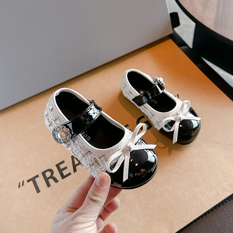 hot Free shipping luxury Childrens shoes New style temperament of girls' single shoes and small leather shoes - view 4