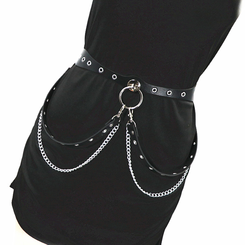 Punk sexy chain short skirt decorative cincher fashionable - view 6
