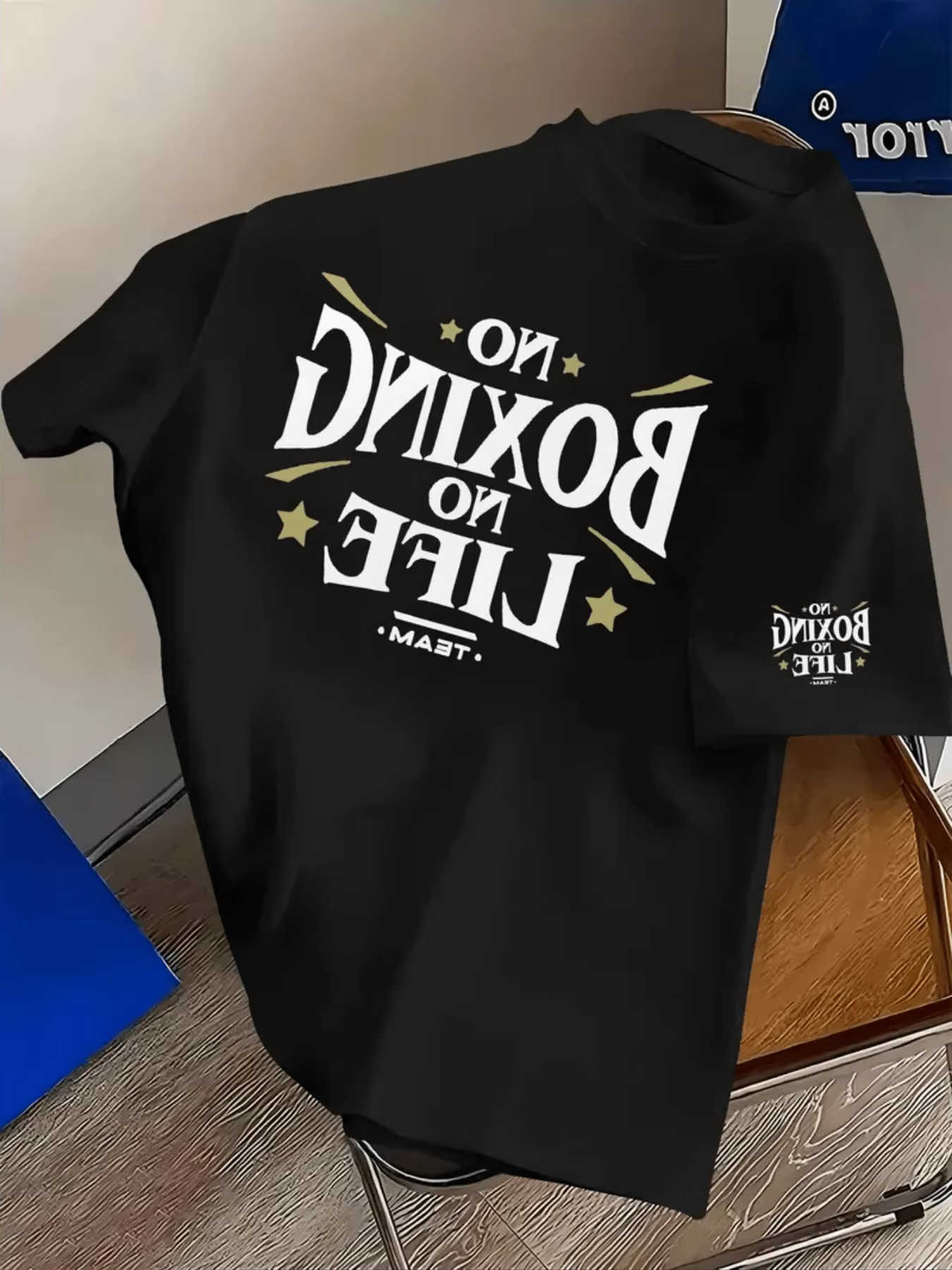 Cotton 2026 Black TShirt No Boxing No Life Streetwear Mens Fitness Muscle Casual Style Ins Y2kT260826