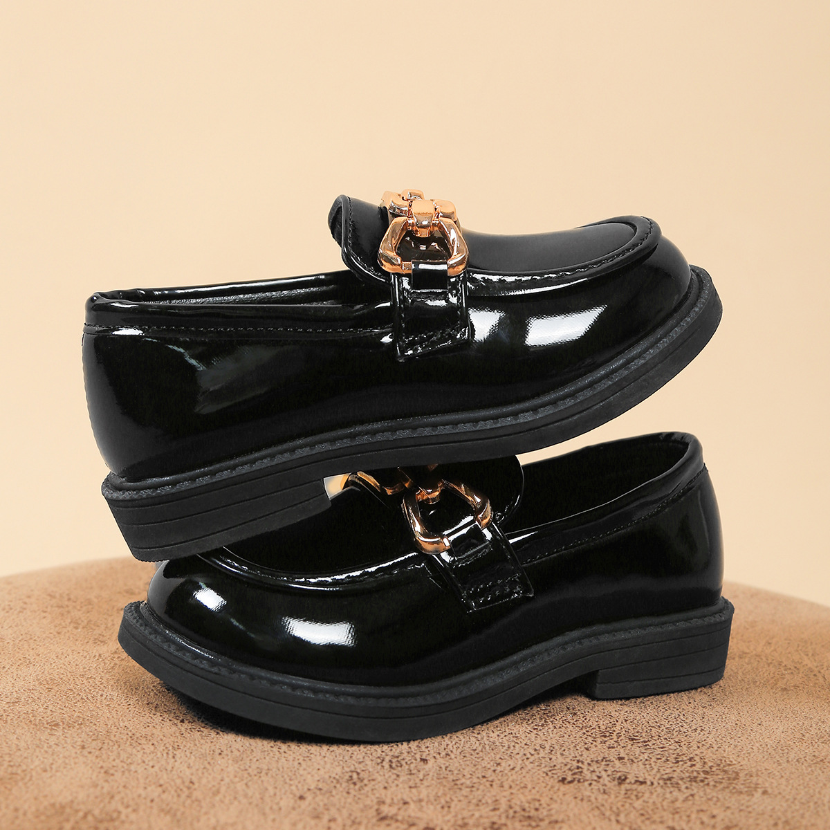 new Free shipping luxury Childrens shoes Fashionable and minimalist children's retro shoes new comfortable single shoes - view 4