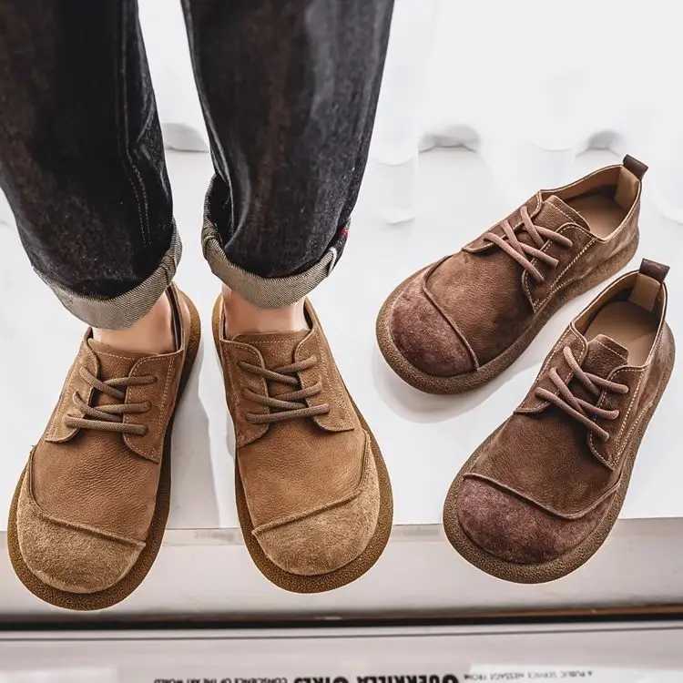new shoes autumn 2025 men's casual shoes wide toe low top lace up trend versatile men's shoes D260826 - view 5