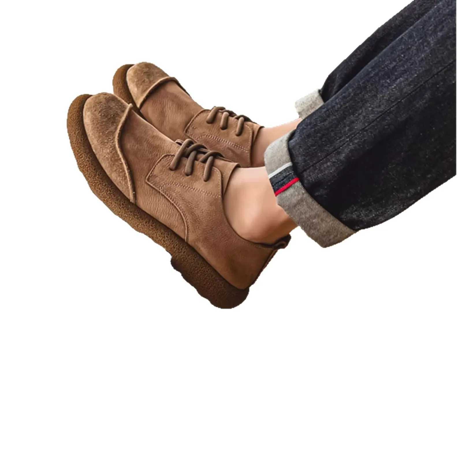 new shoes autumn 2025 men's casual shoes wide toe low top lace up trend versatile men's shoes D260826 - view 6