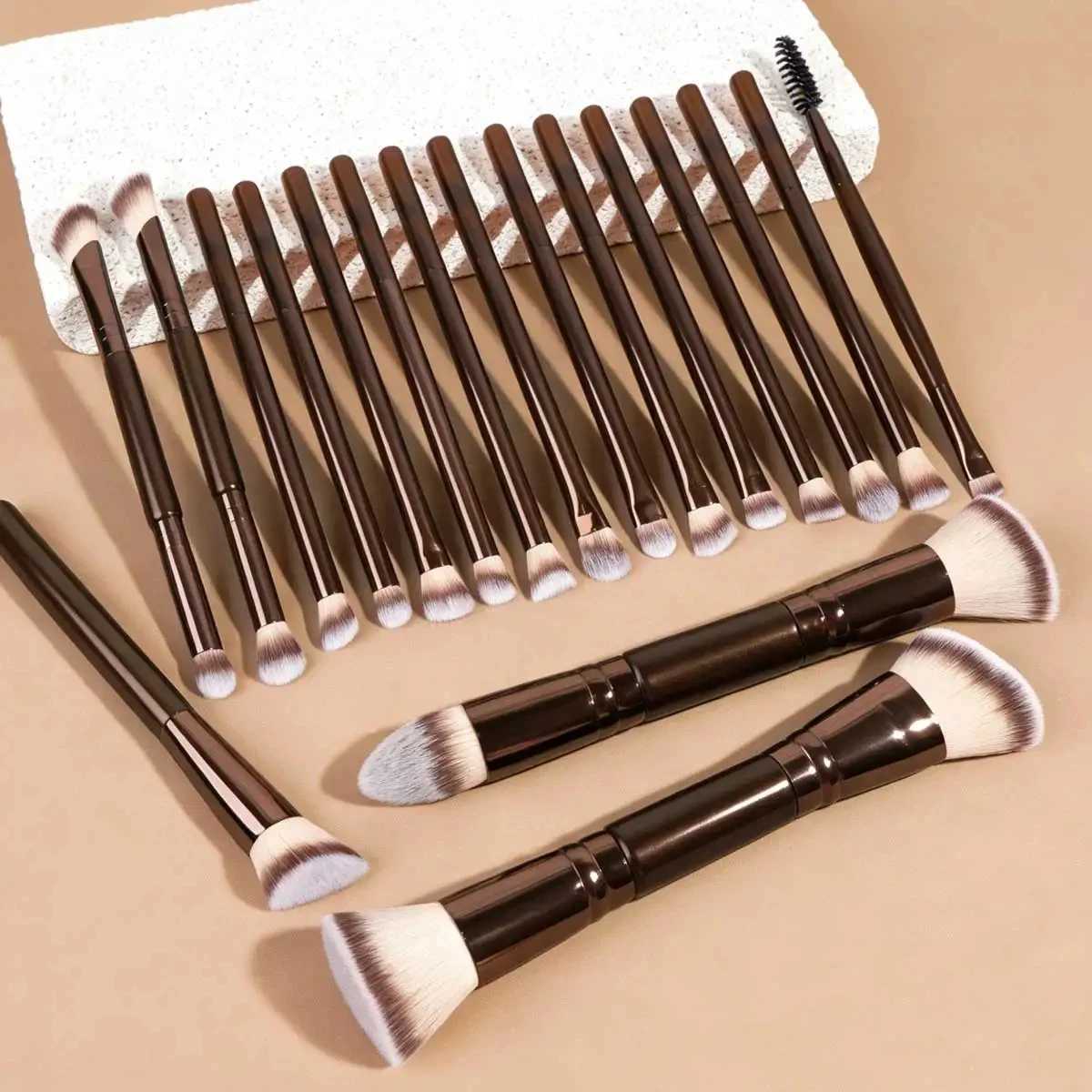 Professional Aluminum Makeup Brush Set Includes Soft High-Quality Synthetic Hair Makeup Brushes Foundation Brush Powder Brush Z260826 - view 6