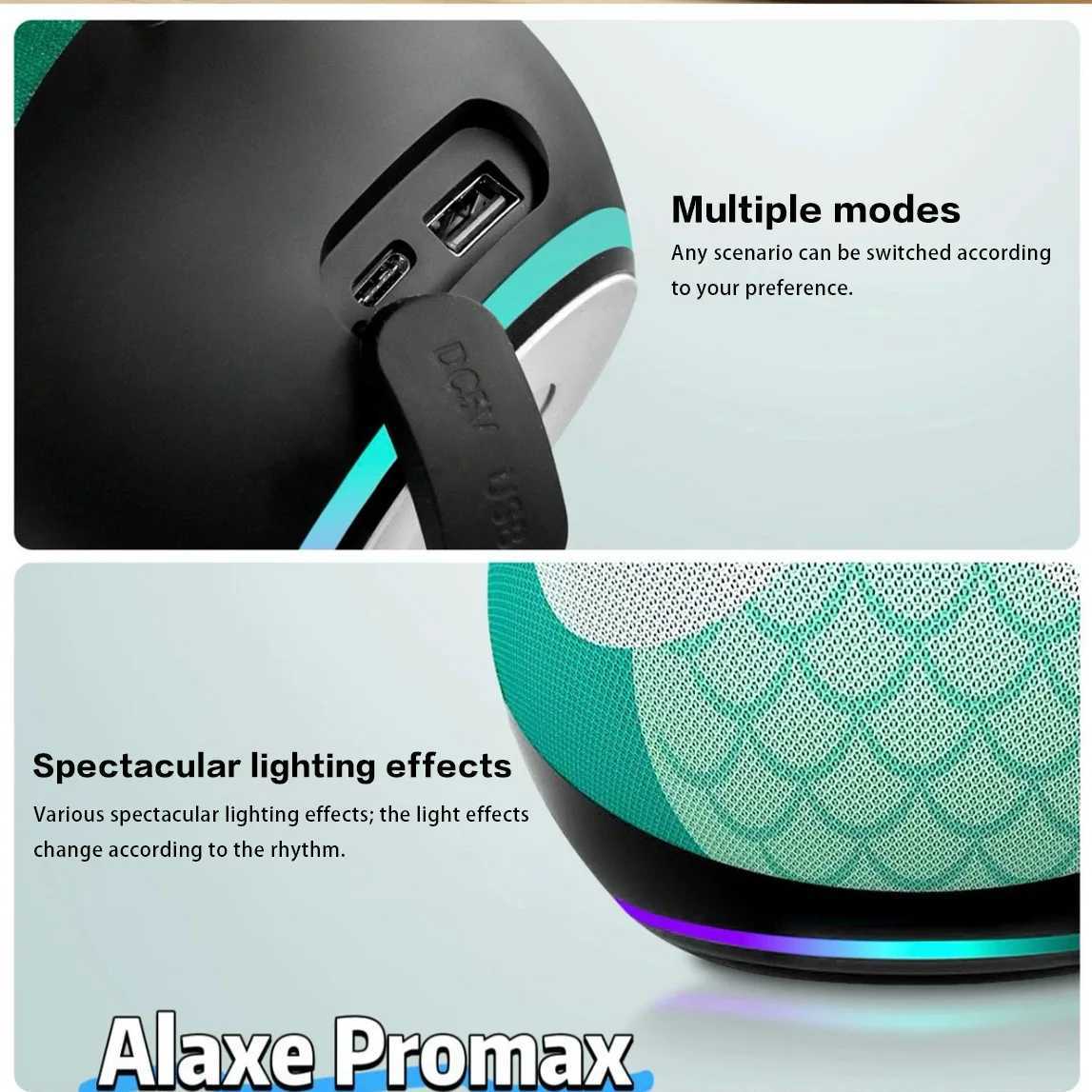 Alaxe Pro Max etooth Speaker Echo Dot 5th Outdoor Wireless etooth Generation Medium RGB Speaker Home SubwooferQ260826 - view 5