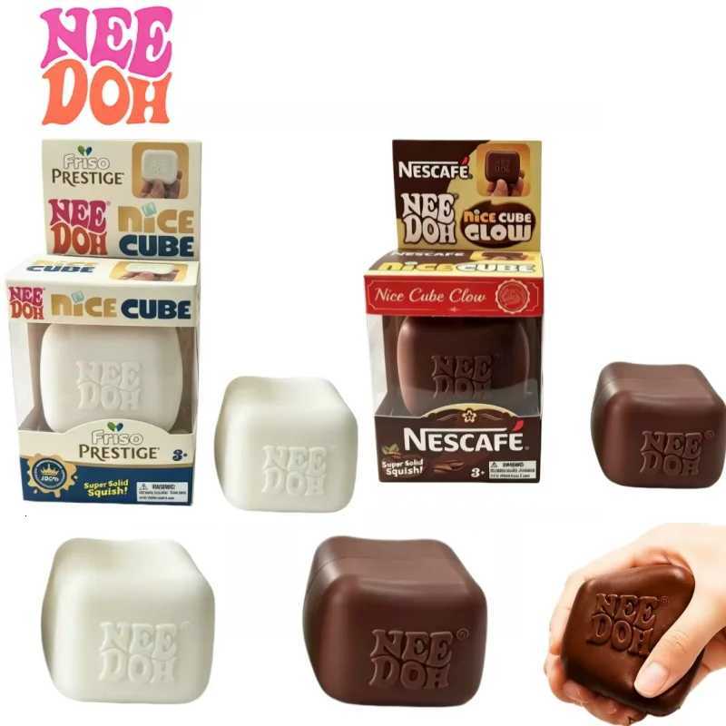 Needoh Luminous Milk Coffee Decompression Box Pinching Maltose Sensory Anxiety Relief ADHD Fidget Toy Gifts for Girls X260826