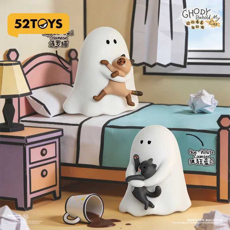52toys Ghost Behold My Cat Series Blind Box With A Luminous Effect Pvc Mini Cute Kitten Model Toy Mystery Box Surprise Fun Gifts X260826 - view 4