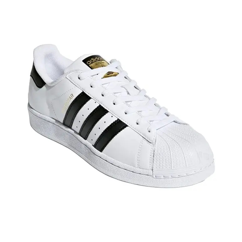 Adidas Originals SUPERSTAR Top Layer Cowhide Rubber Synthetic Leather Shell Toe Trendy Avant-garde Low Top Skate Sneakers Unisex Men Women White Black - view 4