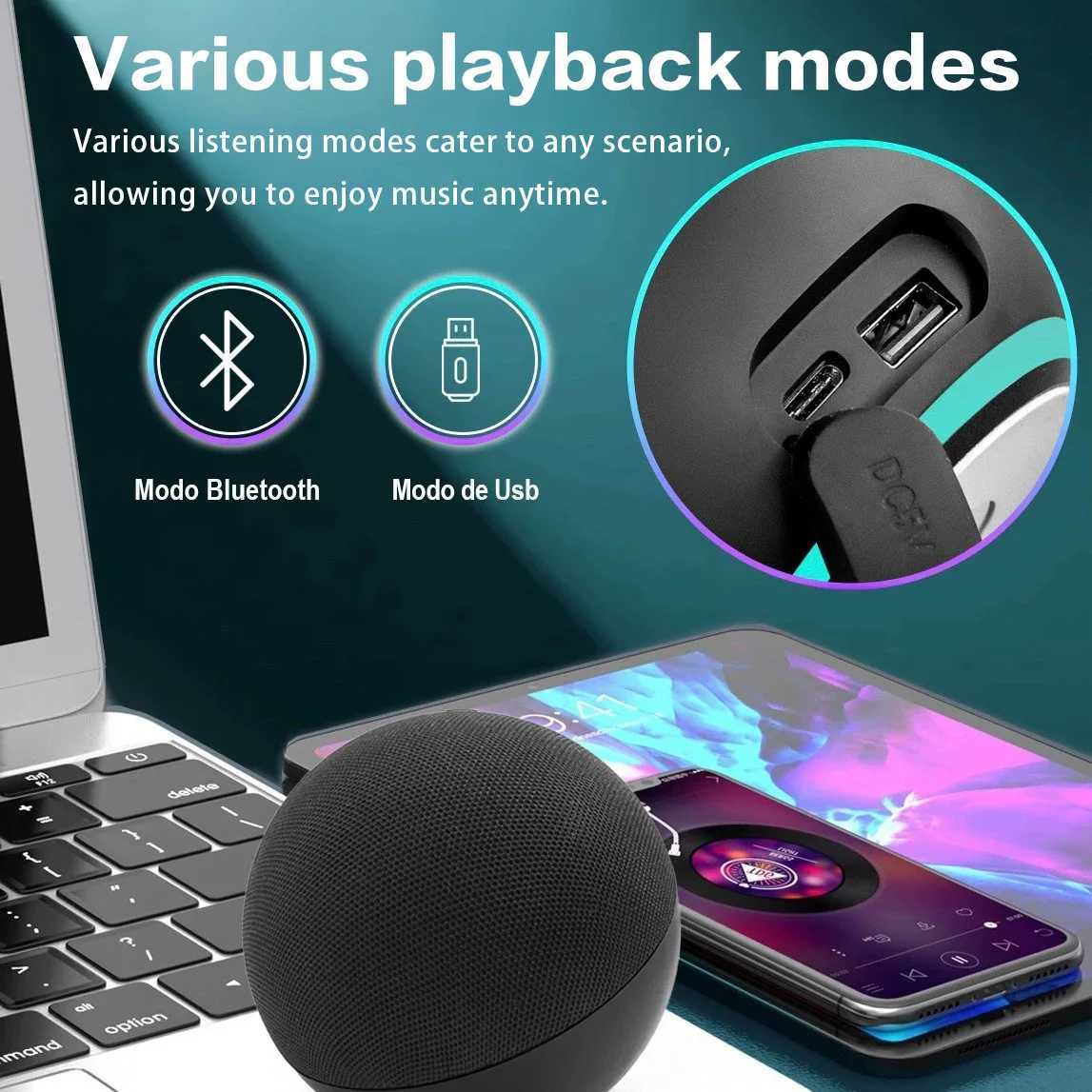 Alaxe Pro Max etooth Speaker Echo Dot 5th Outdoor Wireless etooth Generation Medium RGB Speaker Home SubwooferQ260826 - view 3