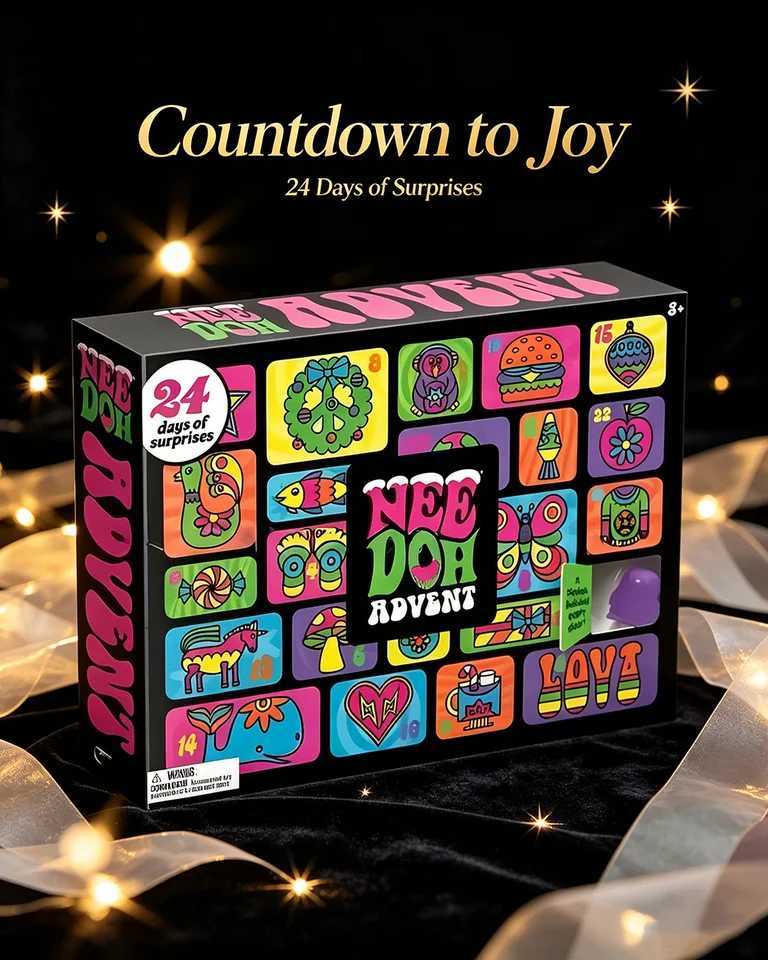 NEEDOH Christmas Easter Advent Calendar 24 Pcs Unique Cute Squishy Fidget Toy Slow Rebound Stress Relief Mystery Surprise Box X260826 - view 4