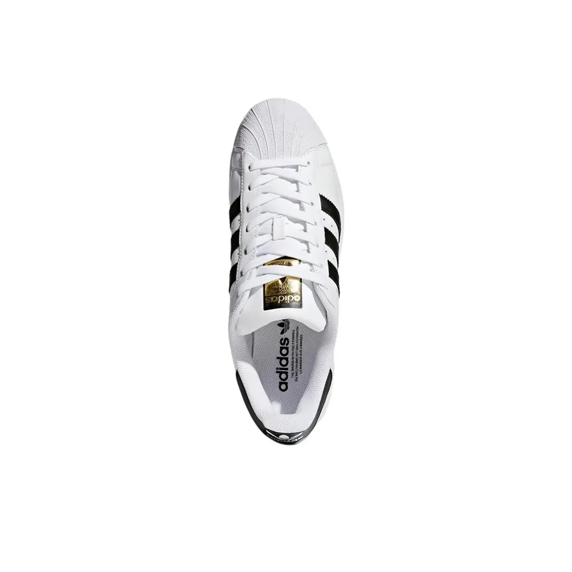 Adidas Originals SUPERSTAR Top Layer Cowhide Rubber Synthetic Leather Shell Toe Trendy Avant-garde Low Top Skate Sneakers Unisex Men Women White Black - view 6