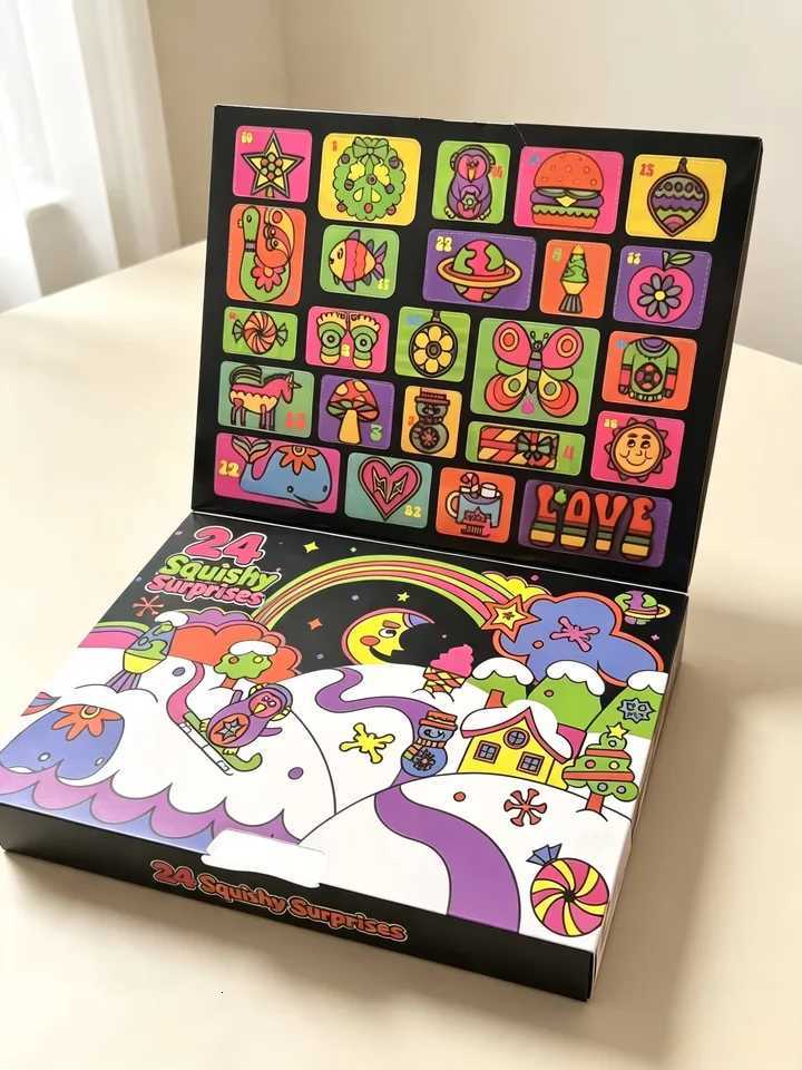 NEEDOH Christmas Easter Advent Calendar 24 Pcs Unique Cute Squishy Fidget Toy Slow Rebound Stress Relief Mystery Surprise Box X260826
