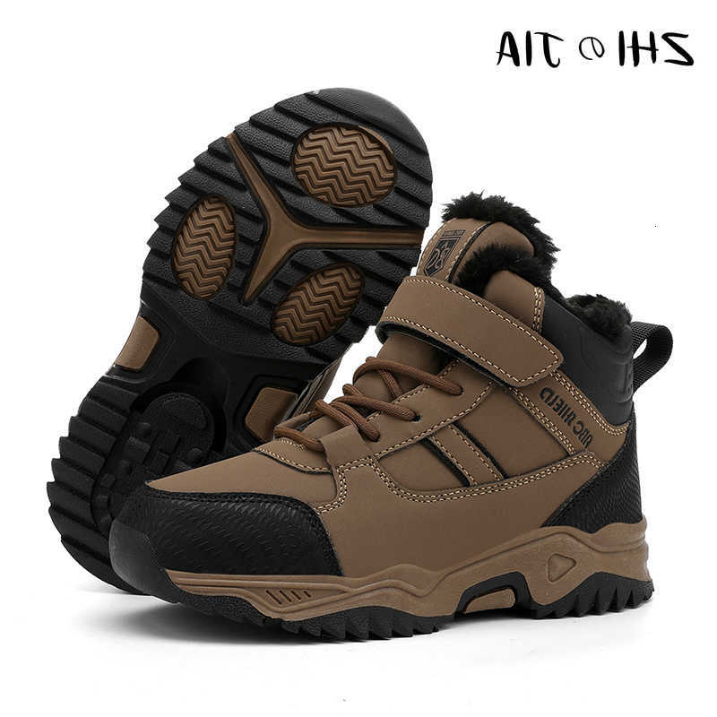 Shoes Winter MOUntaineering Anti Slip High Top Sneaker boys Outdoor Snow Cold Resistant Plush Warm Shoes 31-40 H260828