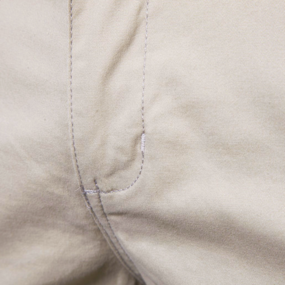 Mens Casual Suit Shorts Summer Business Casual Knee Pants Classic Khaki American Style Streetwear Golf Shorts Beige 260307 - view 4