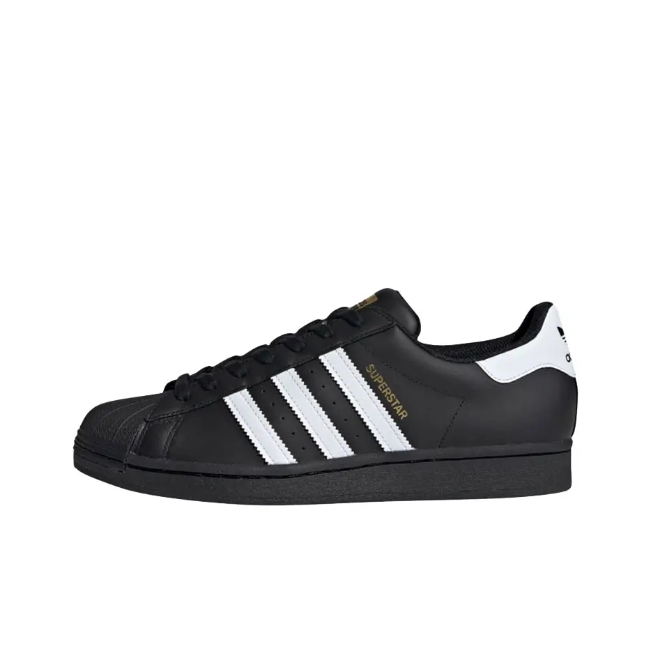 Adidas Originals SUPERSTAR Top Layer Cowhide Rubber Synthetic Leather Shell Toe Trendy Avant-garde Low Top Skate Sneakers Unisex Men Women White Black - view 9