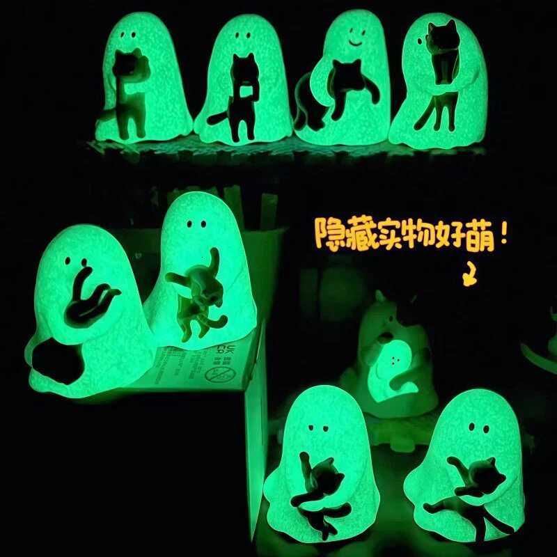 52toys Ghost Behold My Cat Series Blind Box With A Luminous Effect Pvc Mini Cute Kitten Model Toy Mystery Box Surprise Fun Gifts X260826 - view 7