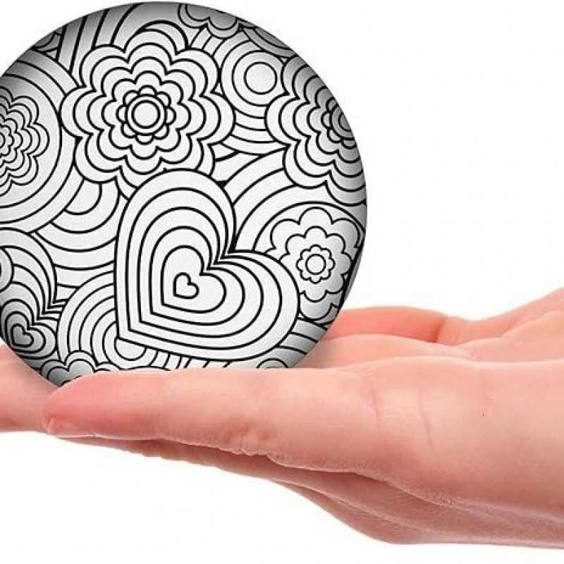 Schylling Needoh Press-Doh Color Changing Squeeze Fidget Ball Toy Dough Filled Doodle Pattern Fast Rebound Sensory Autism Toy X260826 - view 6